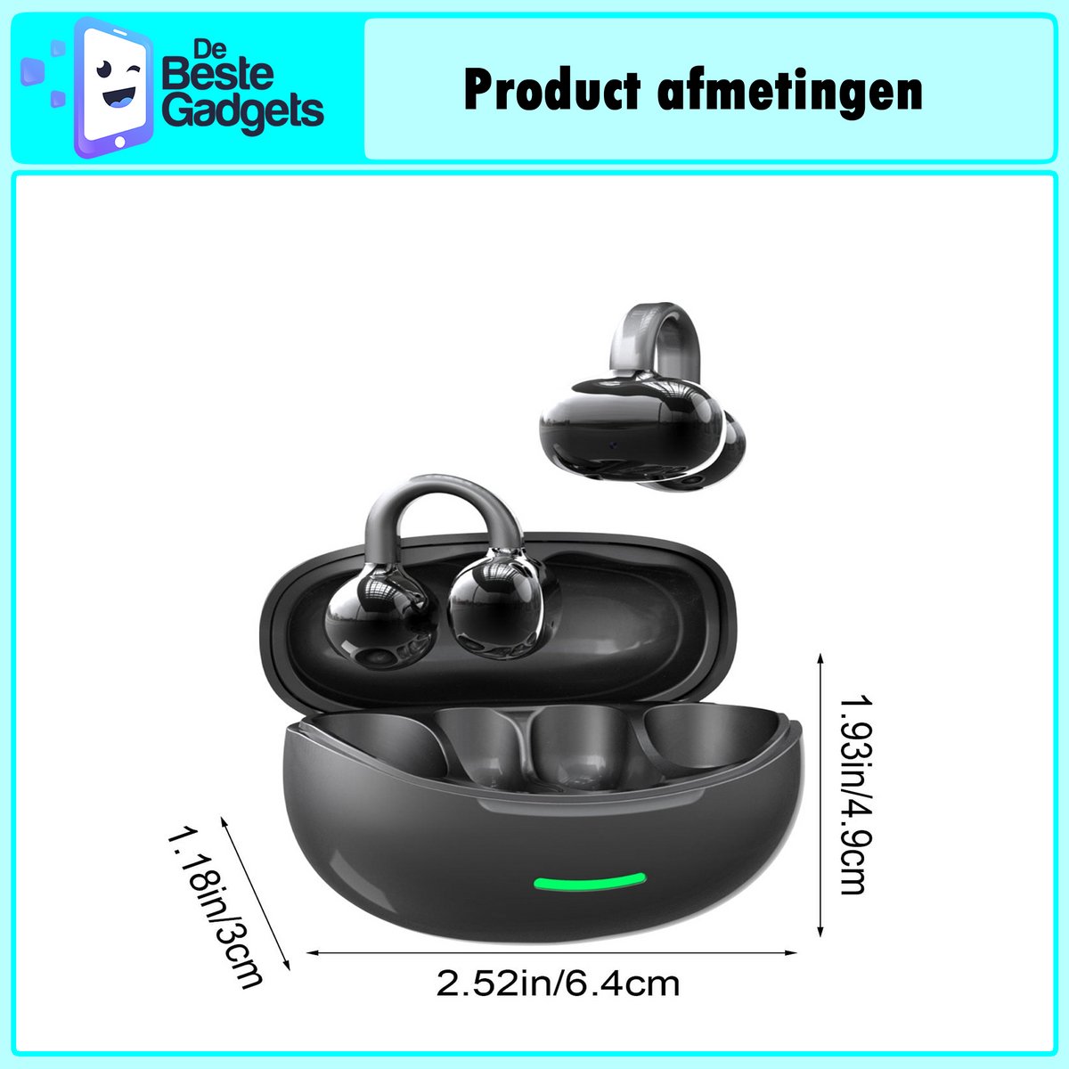 De Beste Gadgets OpenClip W18: open-ear sportoordopjes met botgeleiding thumbnail 2