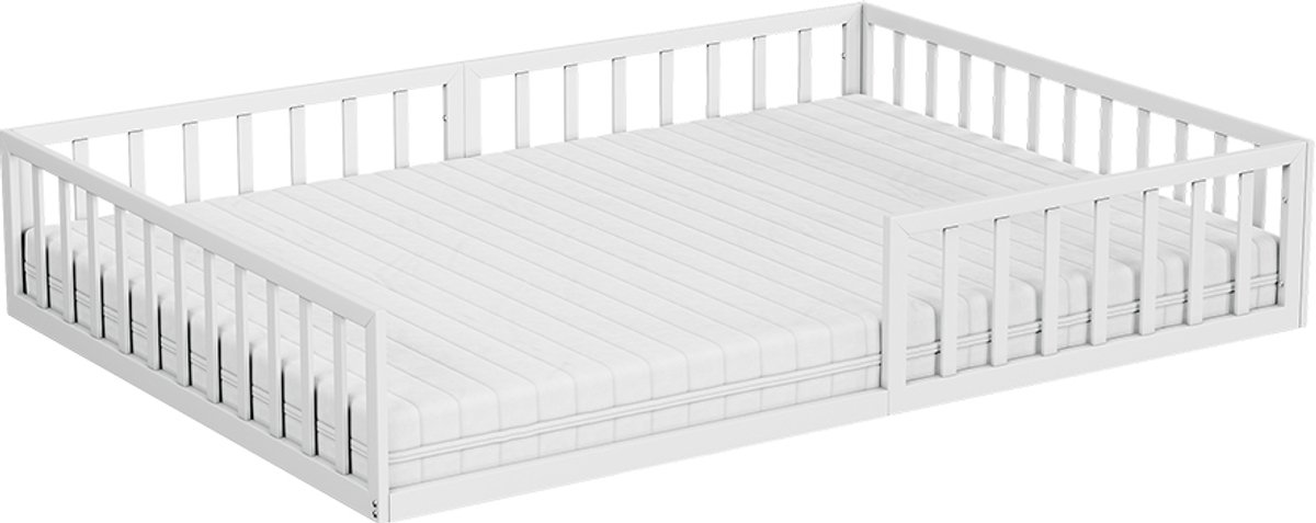 Vitalispa Minno Kinderbed – 140x200 met matras Wit