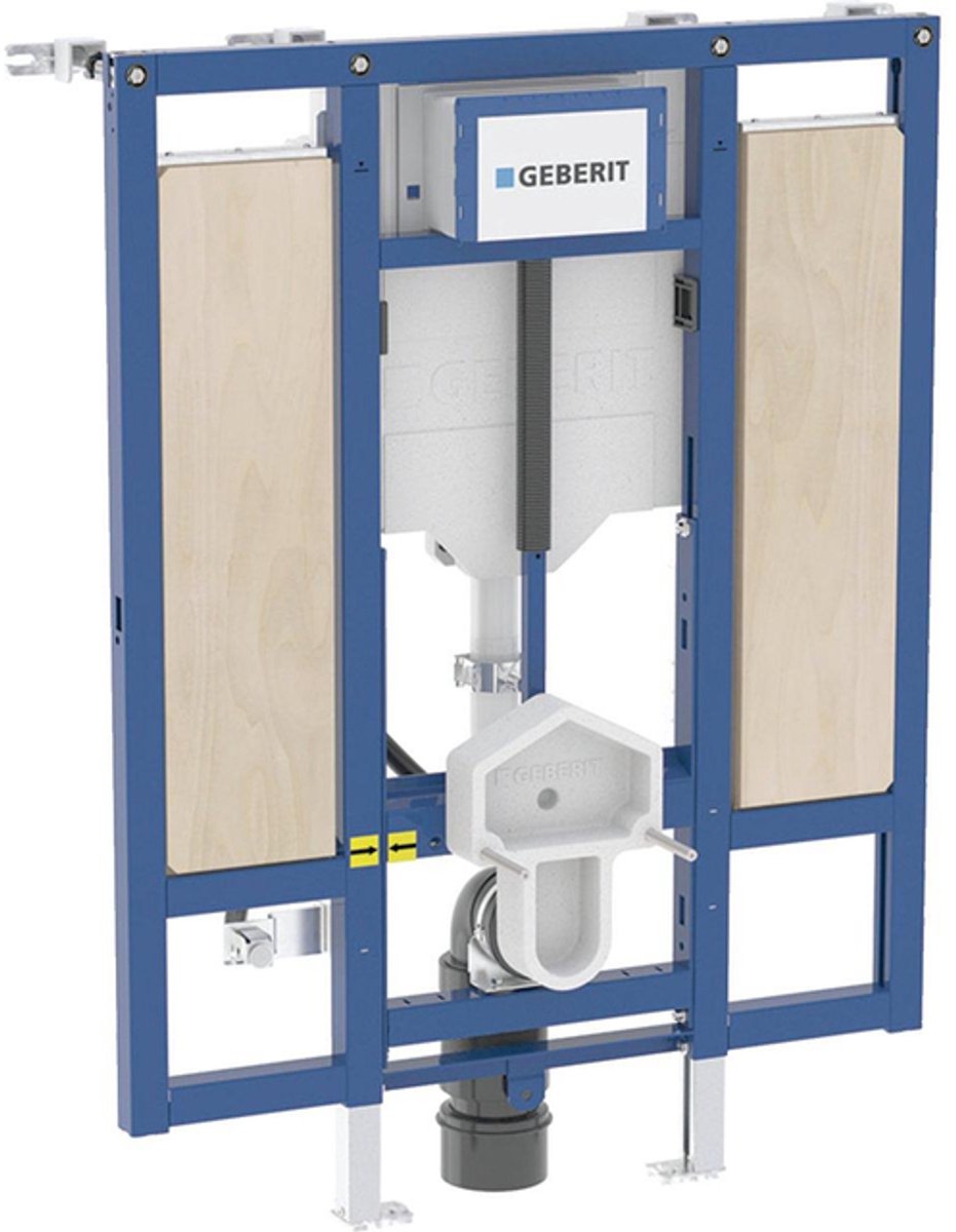 Geberit Duofix wand-wc - 112cm sigma - 12cm wc hoogte verstelbaar armsteun - blauw