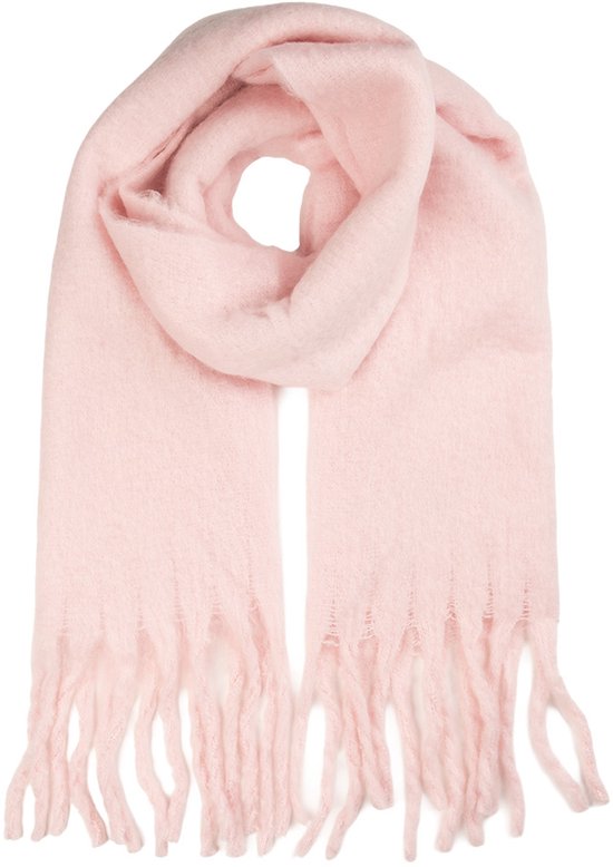 Écharpe d'hiver Clayre & Eef Femme 40x190 cm Rose Textile