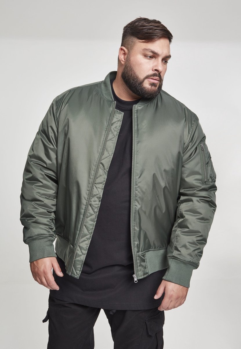 Urban Classics Basic Bomber jacket 4XL Groen