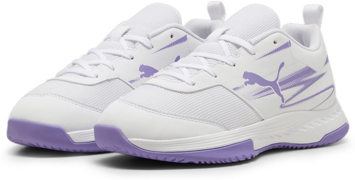 Puma Kinder Indoorschuhe Low Varion II Jr 108105 Puma -Lavender Alert Wit