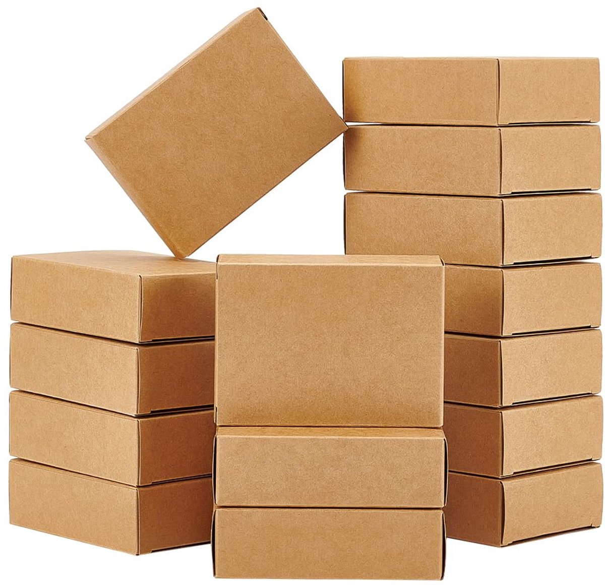 120 stuks Kraft zeepdozen - zonder venster - voor zelfgemaakte zeep