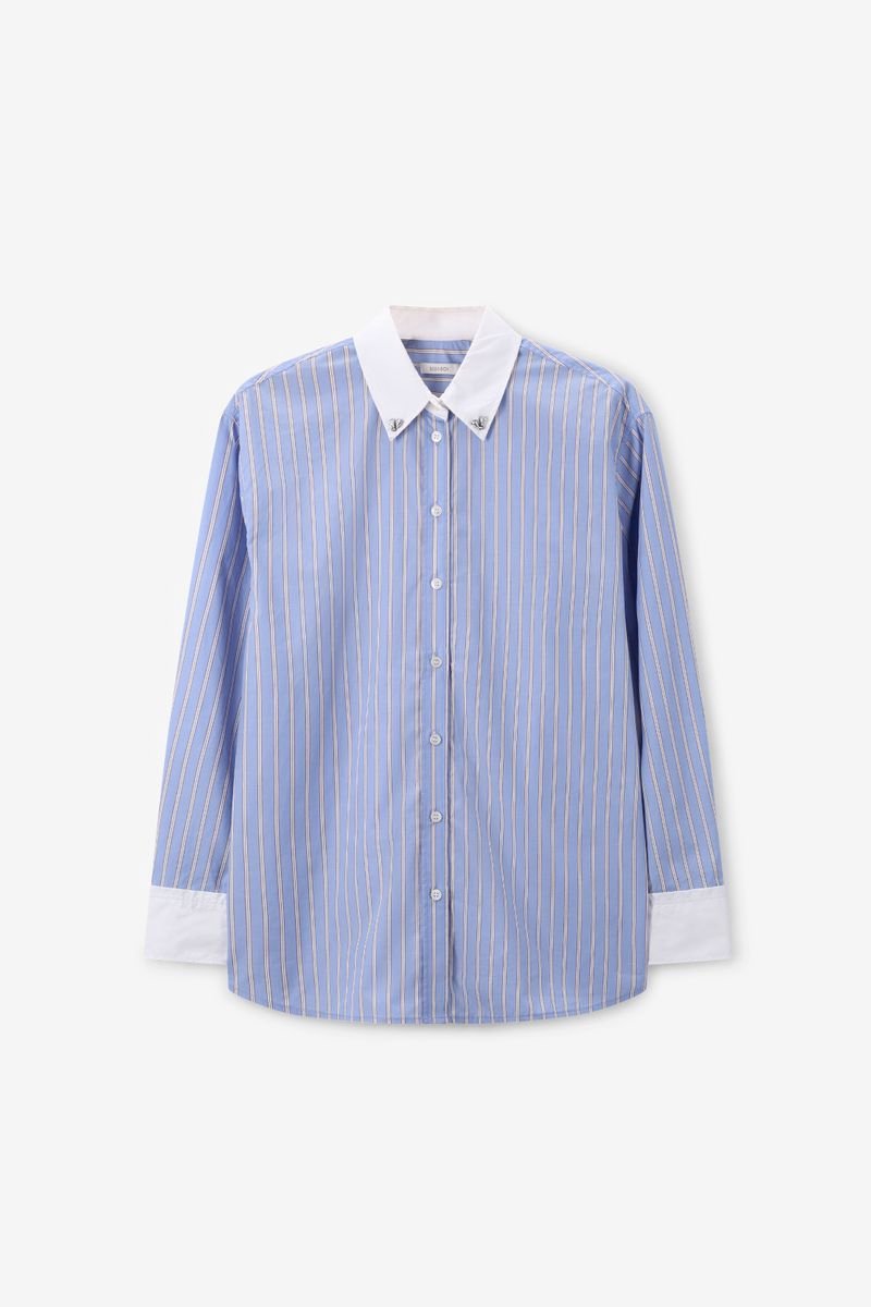Sissy-Boy - Blauwe gestreepte blouse