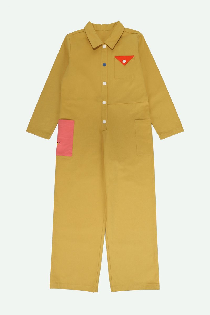Sticky Lemon - jumpsuit - rietgroen
