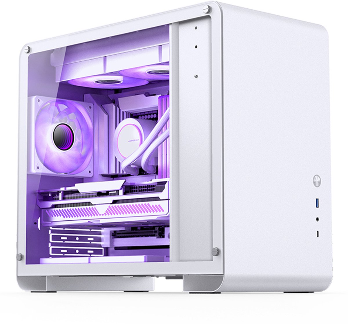Jonsbo U4 Mini White Computerbehuizing Mini Tower Wit - afbeelding 2