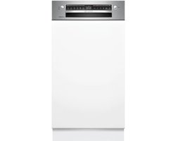 Bosch SPI4HMS49E - Serie 4 - Inbouwvaatwasser - 45 cm - Geborsteld staal - 45 cm - Energielabel E