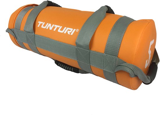 Foto: Tunturi sandbag powerbag fitness bag 5kg oranje incl gratis fitness app