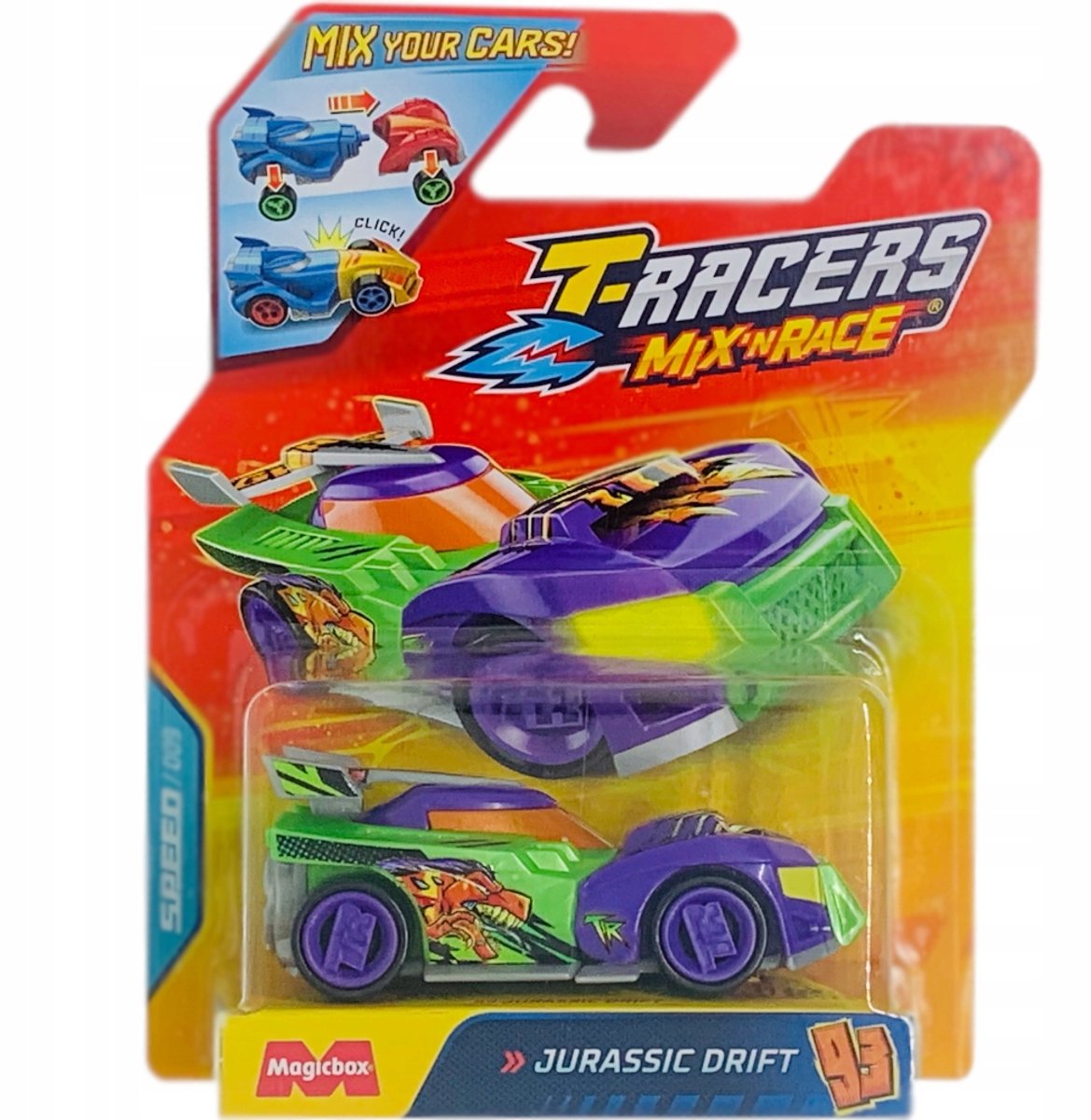 T-Racers 2.0 Jurassic Drift 93 - Mix 'n Race Auto