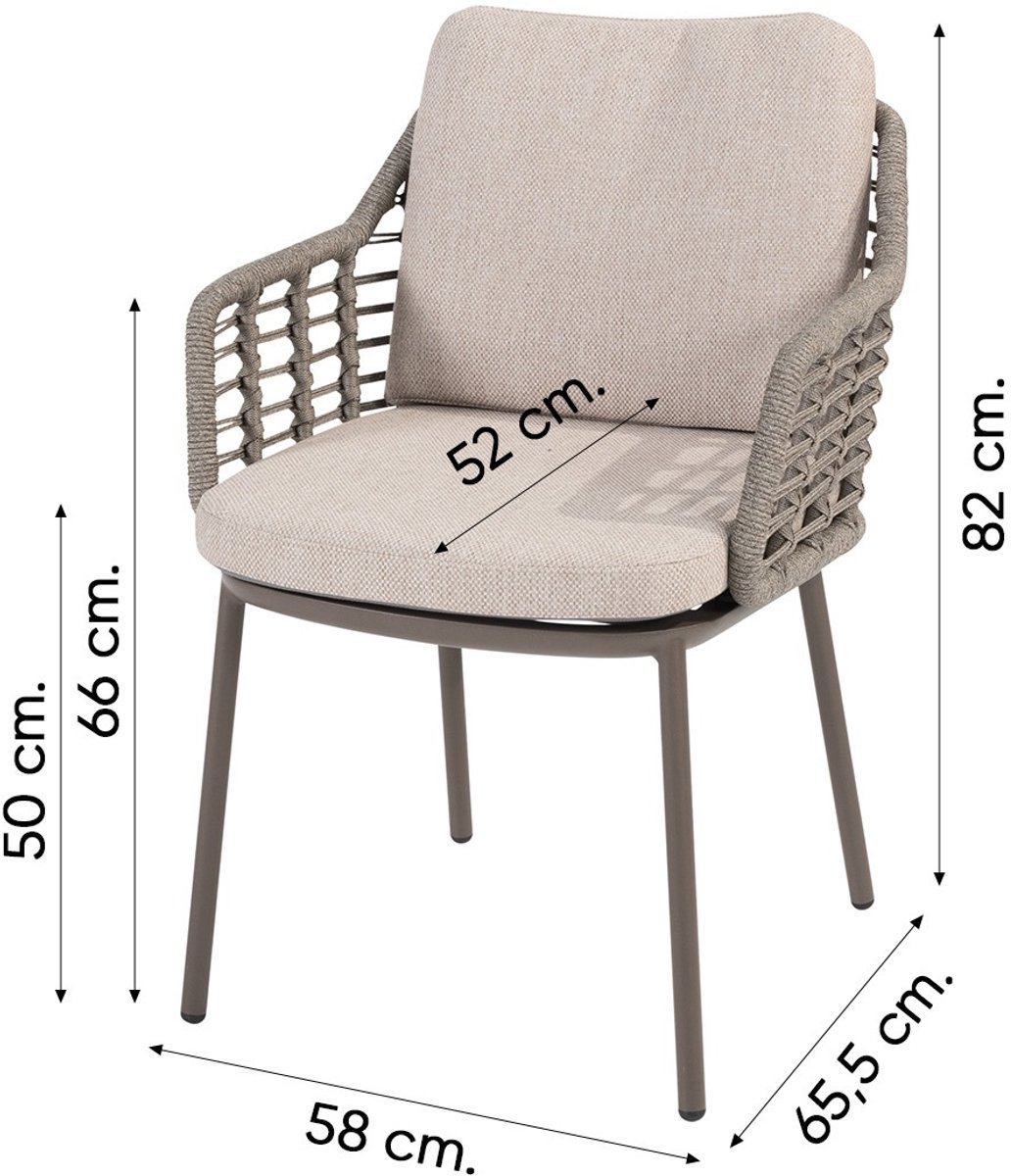 Taste by 4 Seasons Puglia dining garden chair - terre