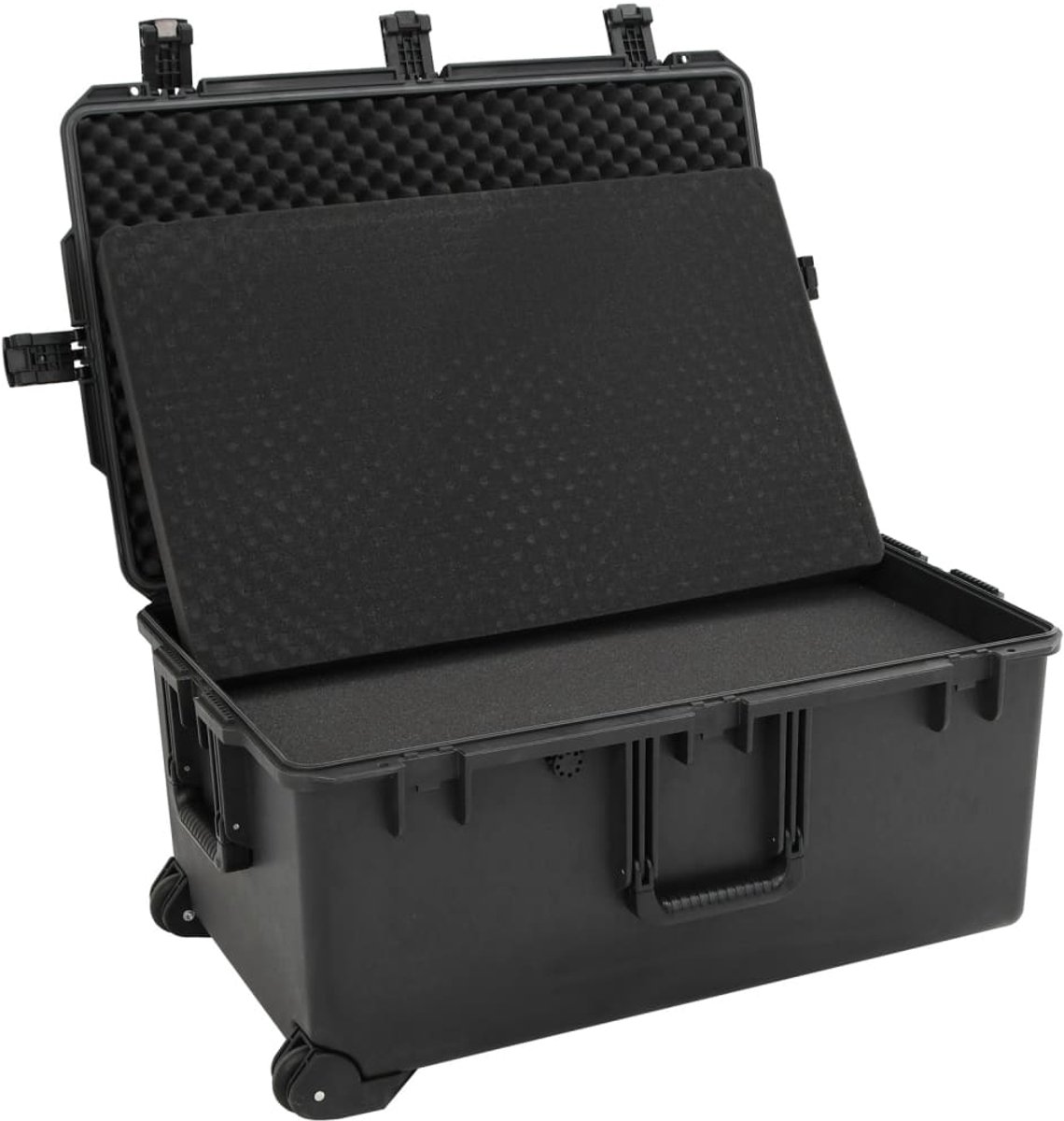 vidaXL - Flightcase - draagbaar - 79,5x52x39 - cm - PP - zwart