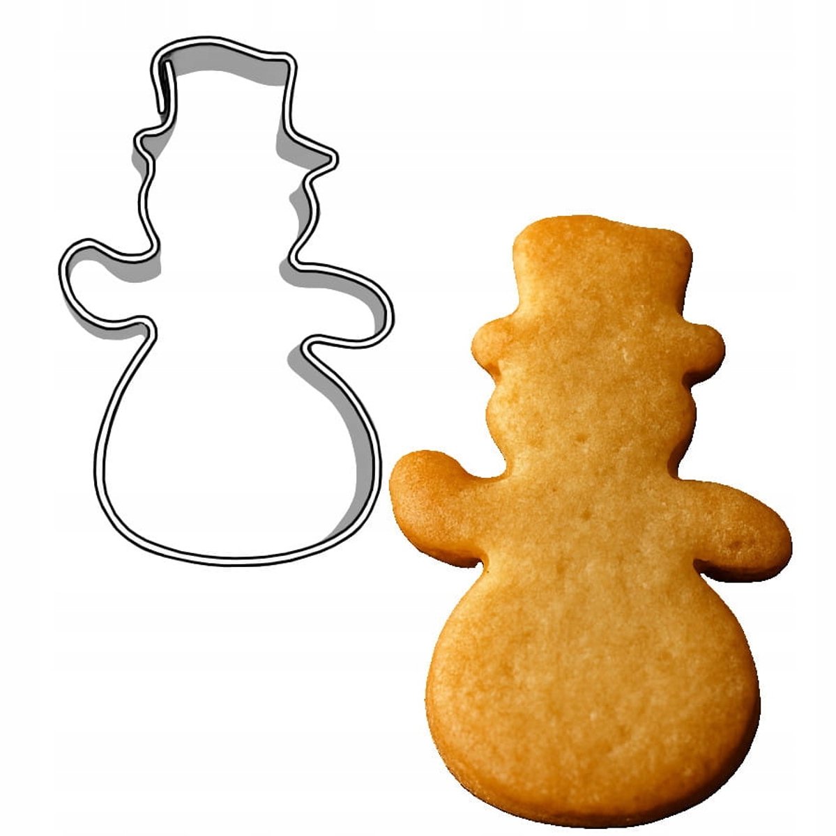 Roestvrijstalen Kerstman Koekjesvorm - 24mm