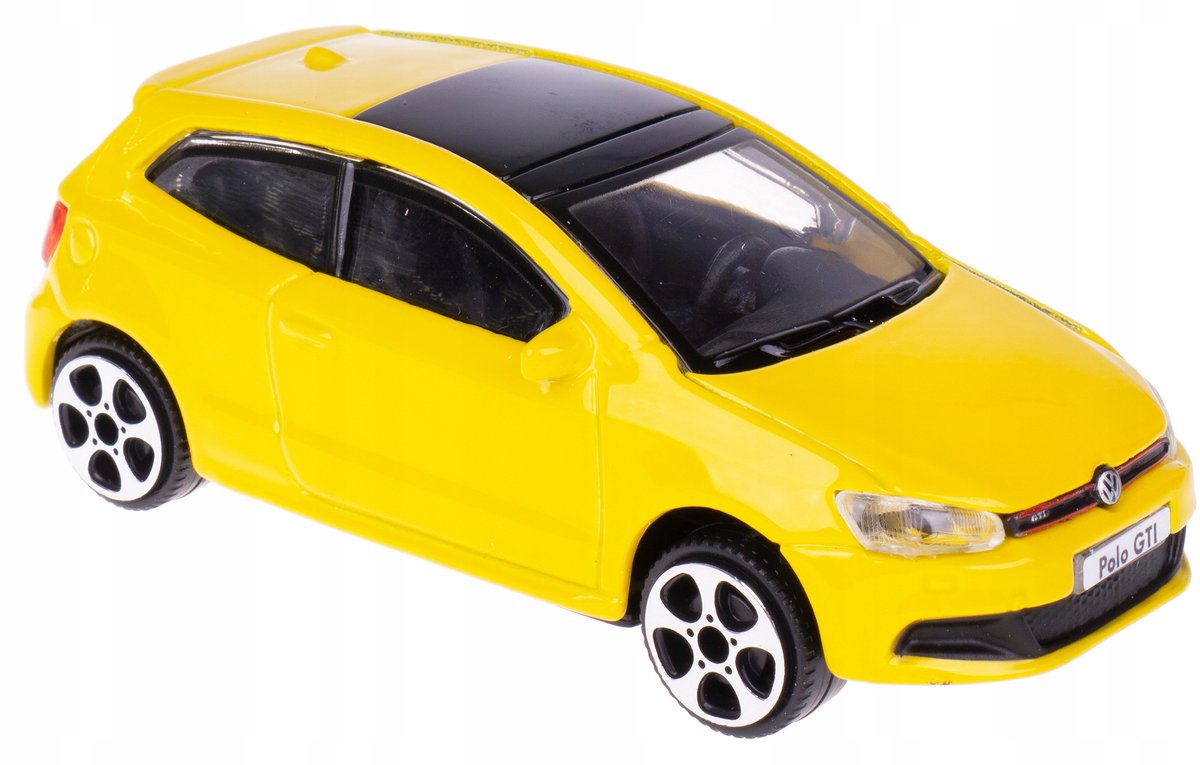 Bburago Volkswagen Polo GTI Metaal Modelauto 1:43 Geel