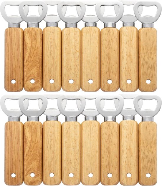 Houten flesopeners bedrukken - Vanaf 10 stuks razendsnel met logo