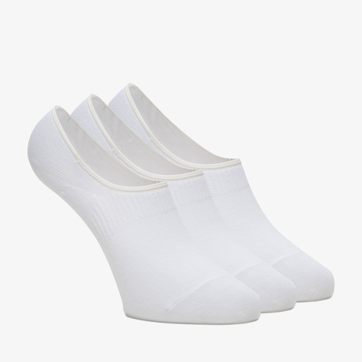 3 paar sneakersokken wit met antislipgedeelte - Maat 39/42
