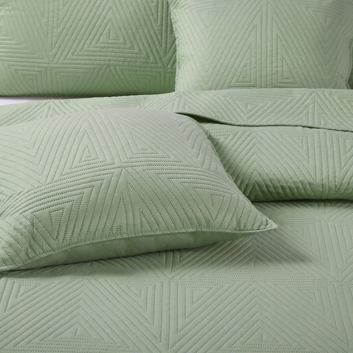 Spicy Velours Sprei Trio Groen 140x200 cm - Zacht & Stijlvol