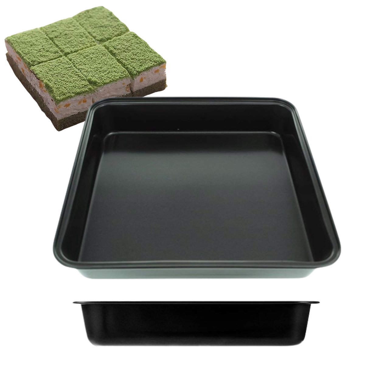 Kwadraten Bakvorm 23x23cm - Anti-aanbaklaag voor Taart & Pastei