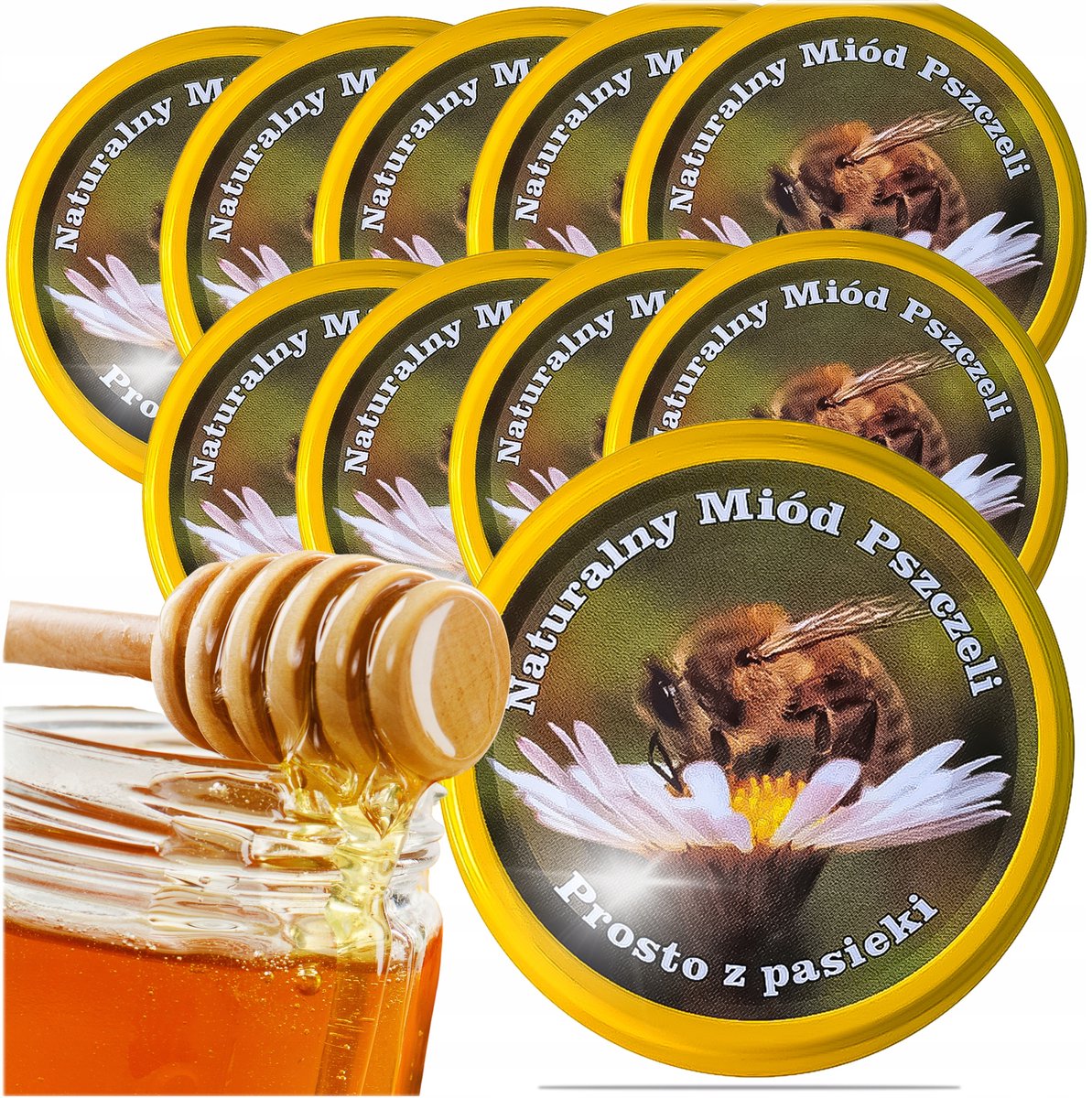 66mm Bierdekkels met Bijenmotief - 10 st