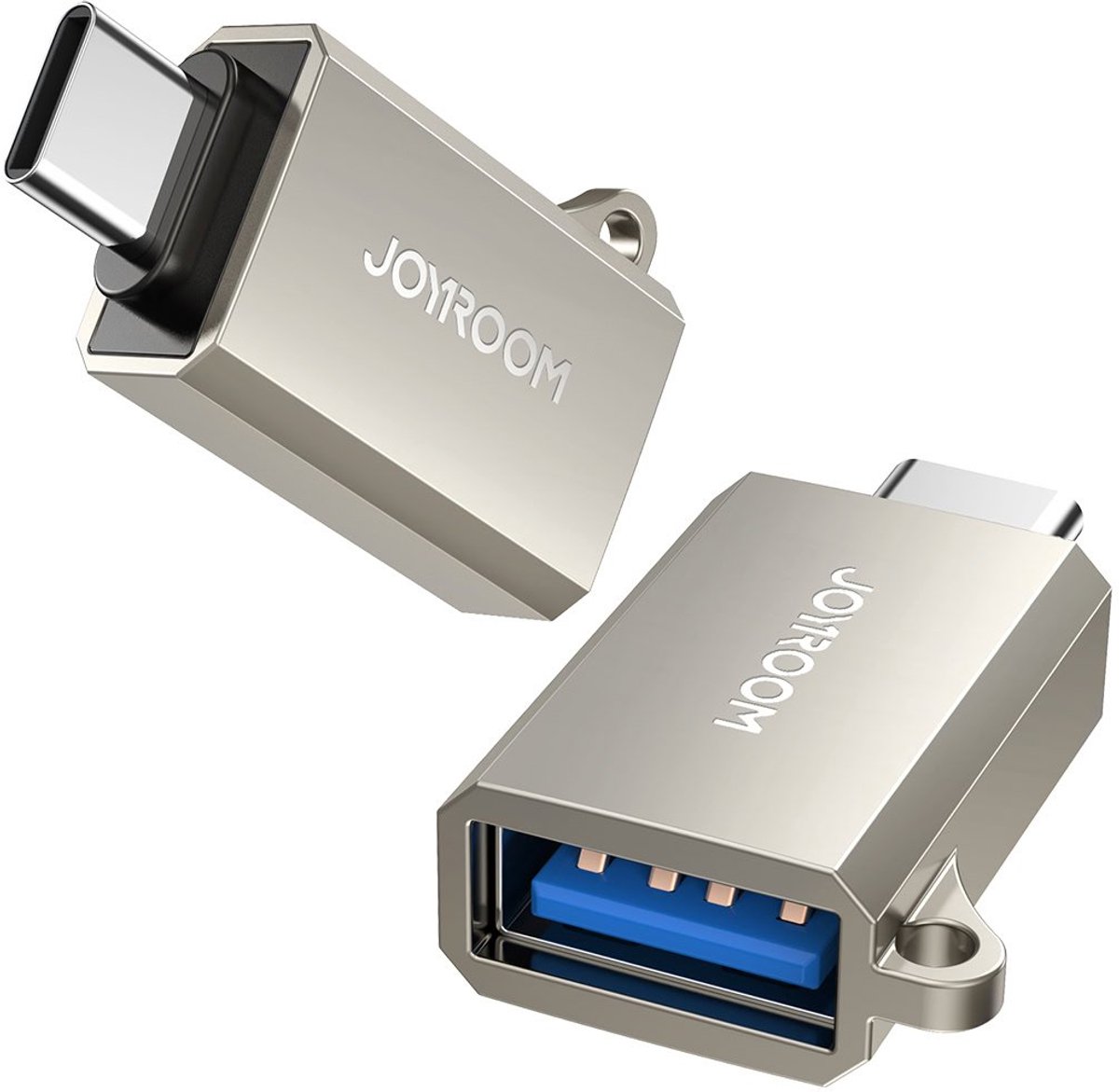 Joyroom Type-C Male naar USB Female Adapter - Zilver