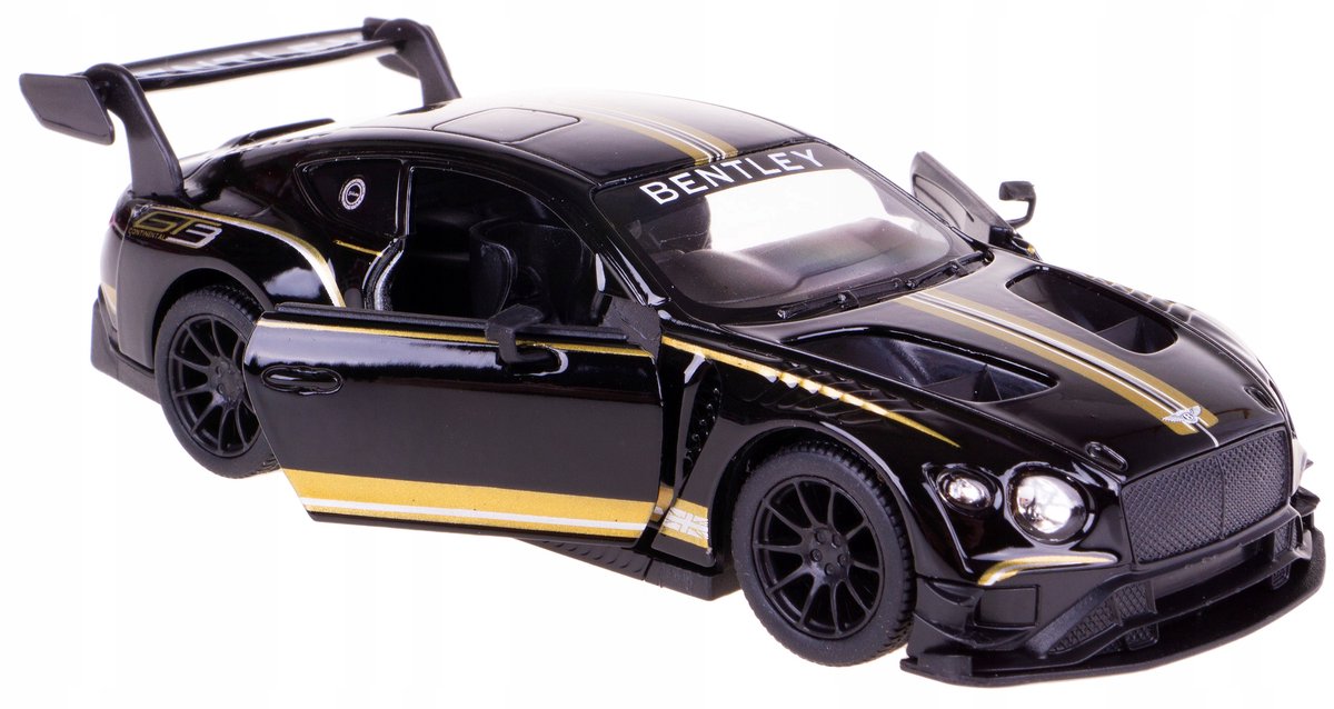 Bentley Continental GT3 Modelauto Metaal 1:38 - Zwart