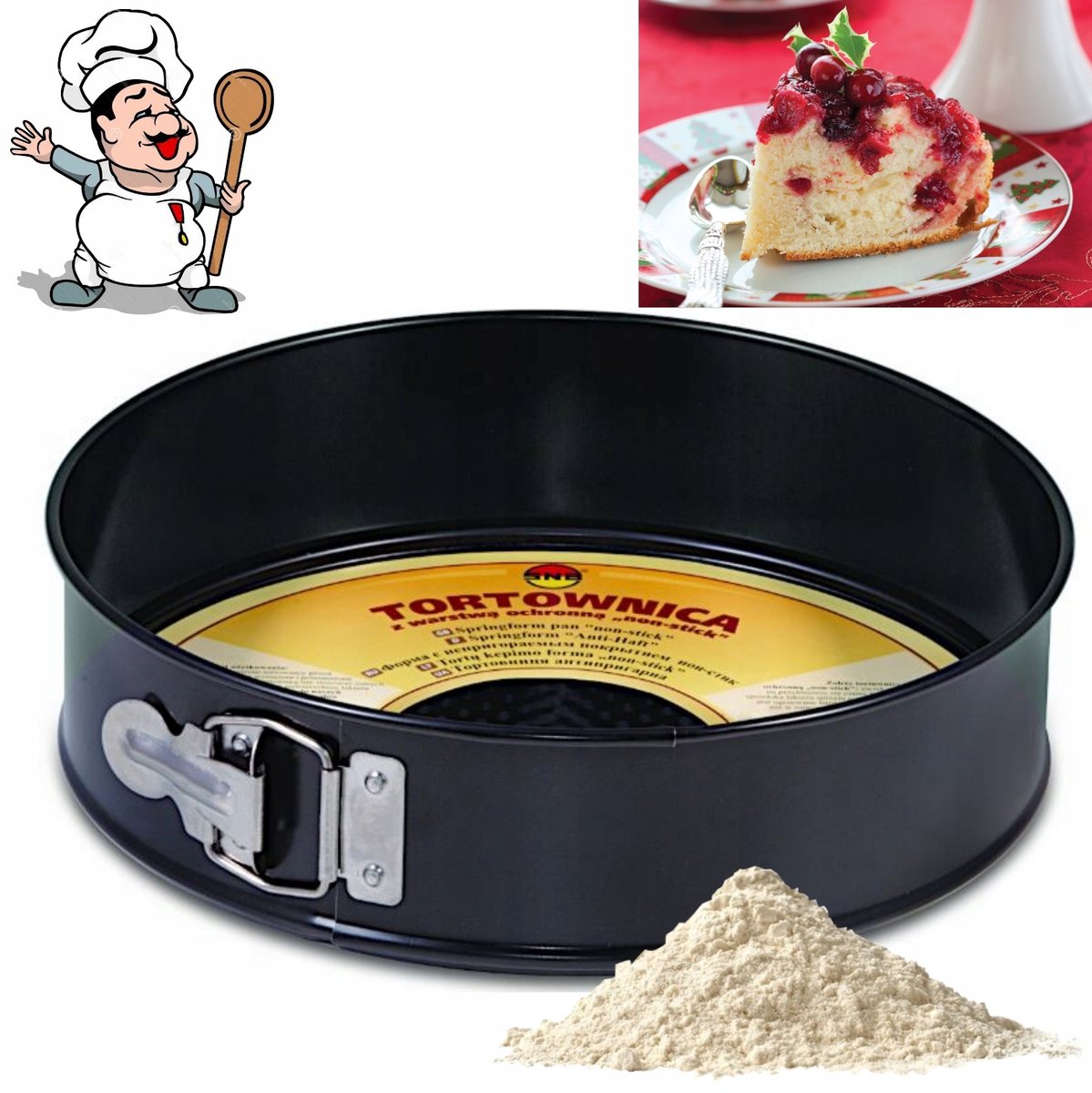 Ronde Bakvorm 26cm Anti-aanbaklaag voor Taart en Brood