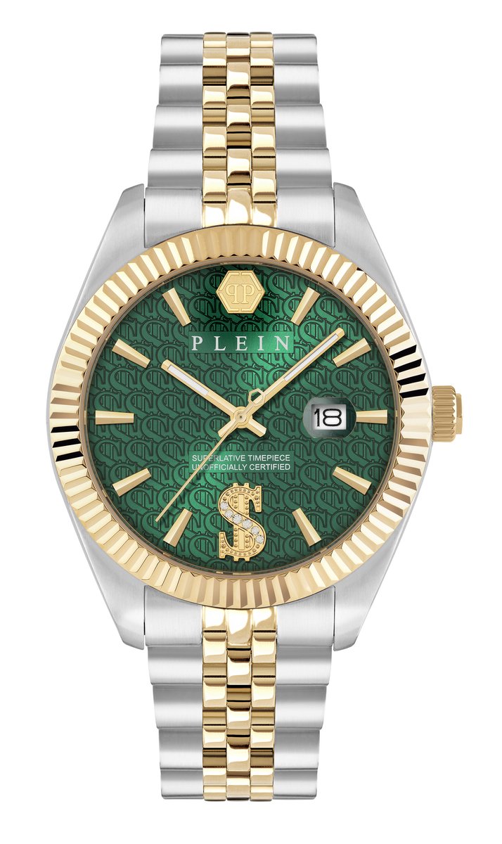 Philipp Plein Date Superlative PWMFA0825 Horloge - Staal - Multi - Ø 41 mm