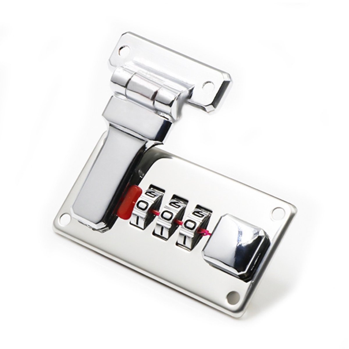 set gereedschapskist, bagagecijferslot, bagagecijferslot, koffercijferslot 65 * 29 mm, zilver rechts