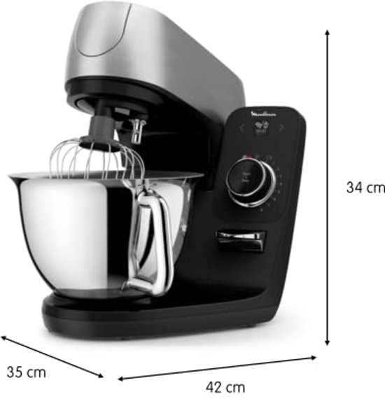 Keukenmachine met roestvrijstalen kom 5,5 l en 8 automatisierte recepten van SilverCrest — afbeelding 5