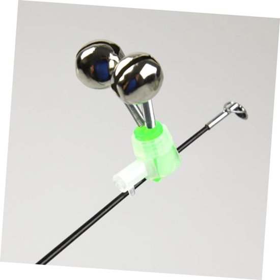 10 stuks - Zeevisalarm voor werphengels - Spiraalbel - Bell-werphengel - Bell-zeevisaccessoires - 10 stuks hengelbellen - Nachtvishengel-aasclipalarm met dubbele bellen - Groen van Merkloos — afbeelding 5