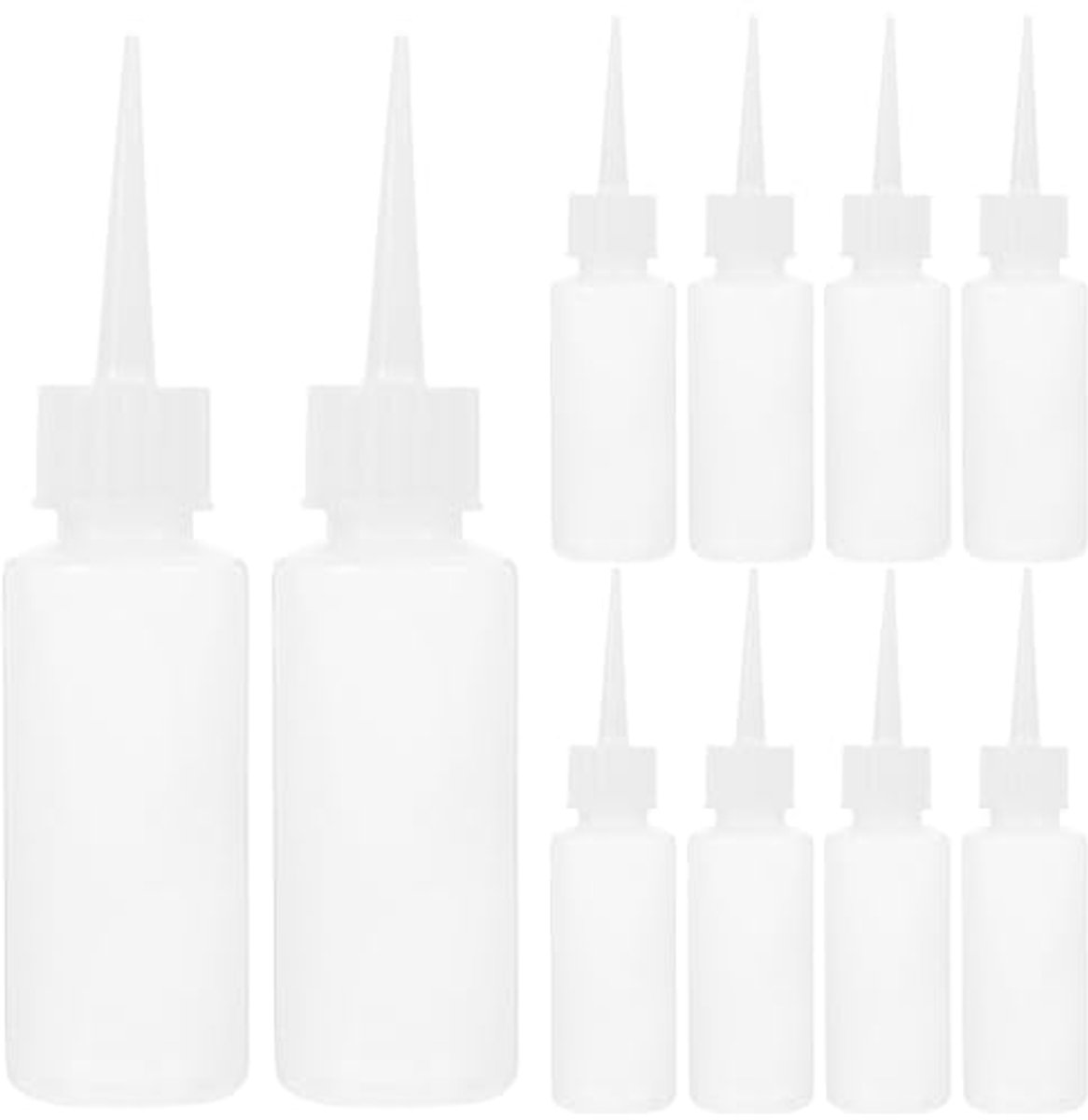 20 Stuks Sprayfles Kleine Knijpflesjes met Deksel Navulbare Condiment Knijpfles Plastic Druppelflesjes voor Kunst Ambachten BBQ Olie Ketchup Sauzen 50ml
