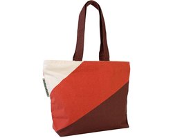Boodschappentas met rits van NoMorePlastic - Autumn - Duurzaam - 100% biologisch katoen - Cadeau voor vrouw