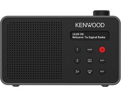 Kenwood CR-M25DAB Draagbare DAB+ radio met automatische veiligheidswaarschuwingsfunctie - Zwart