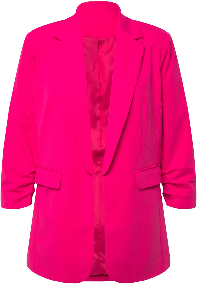 Angel of Style - Dames - Blazer open model reverskraag lange mouwen - Roze - Maat 52