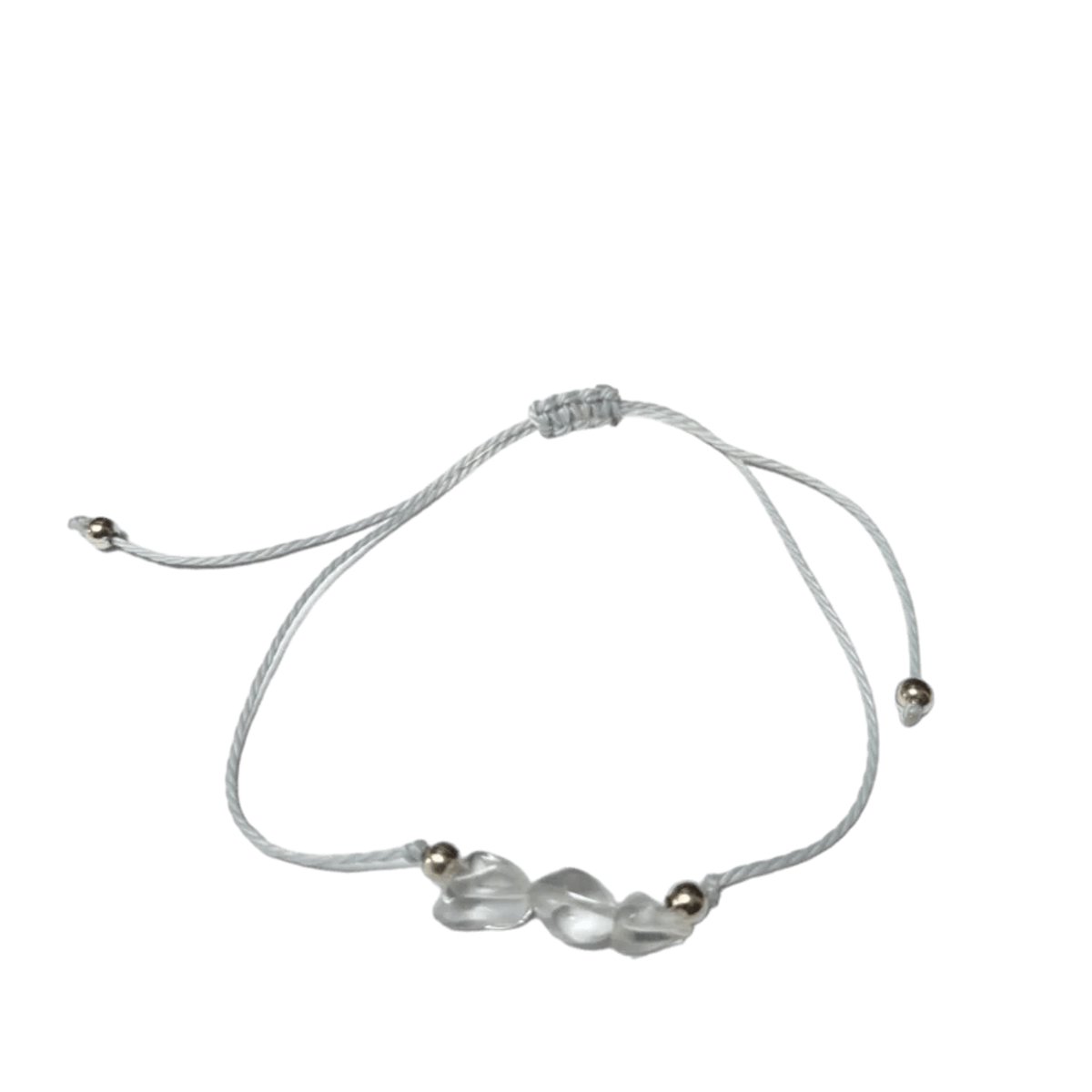 Aramat Jewels | Armbanden | Verstelbare Geboortesteen Armband | April - Kwarts | |2mm | Metaal | Kinderen, Volwassenen | Verkleurd niet