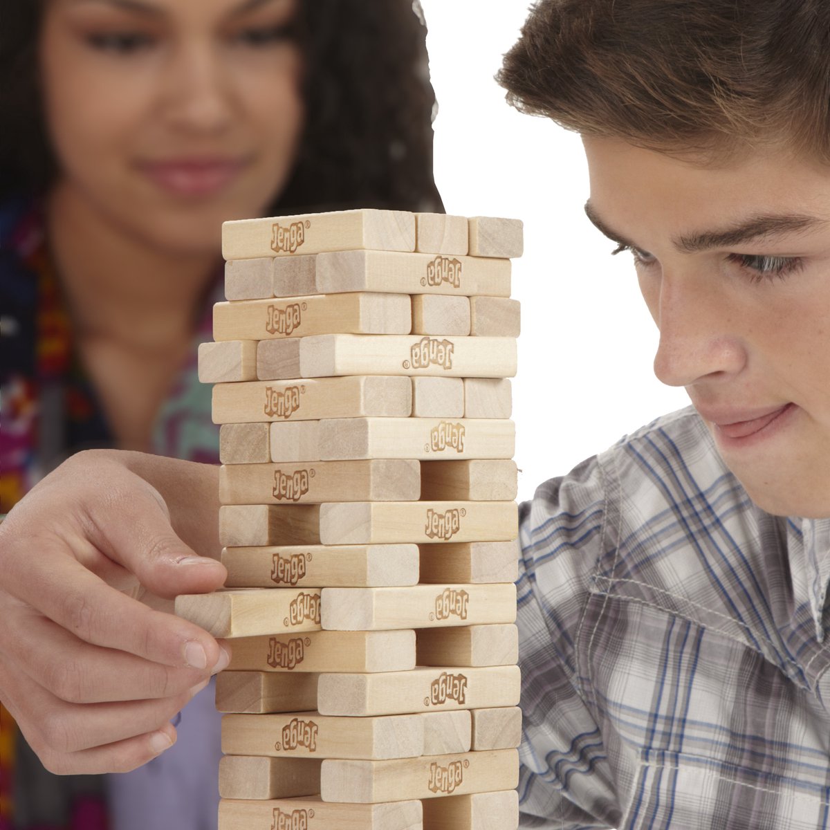 Klassieke Jenga Blokken van echt hardhout Stapeltorenspel voor kinderen vanaf 6 jaar 1 of meer spelers — afbeelding 7