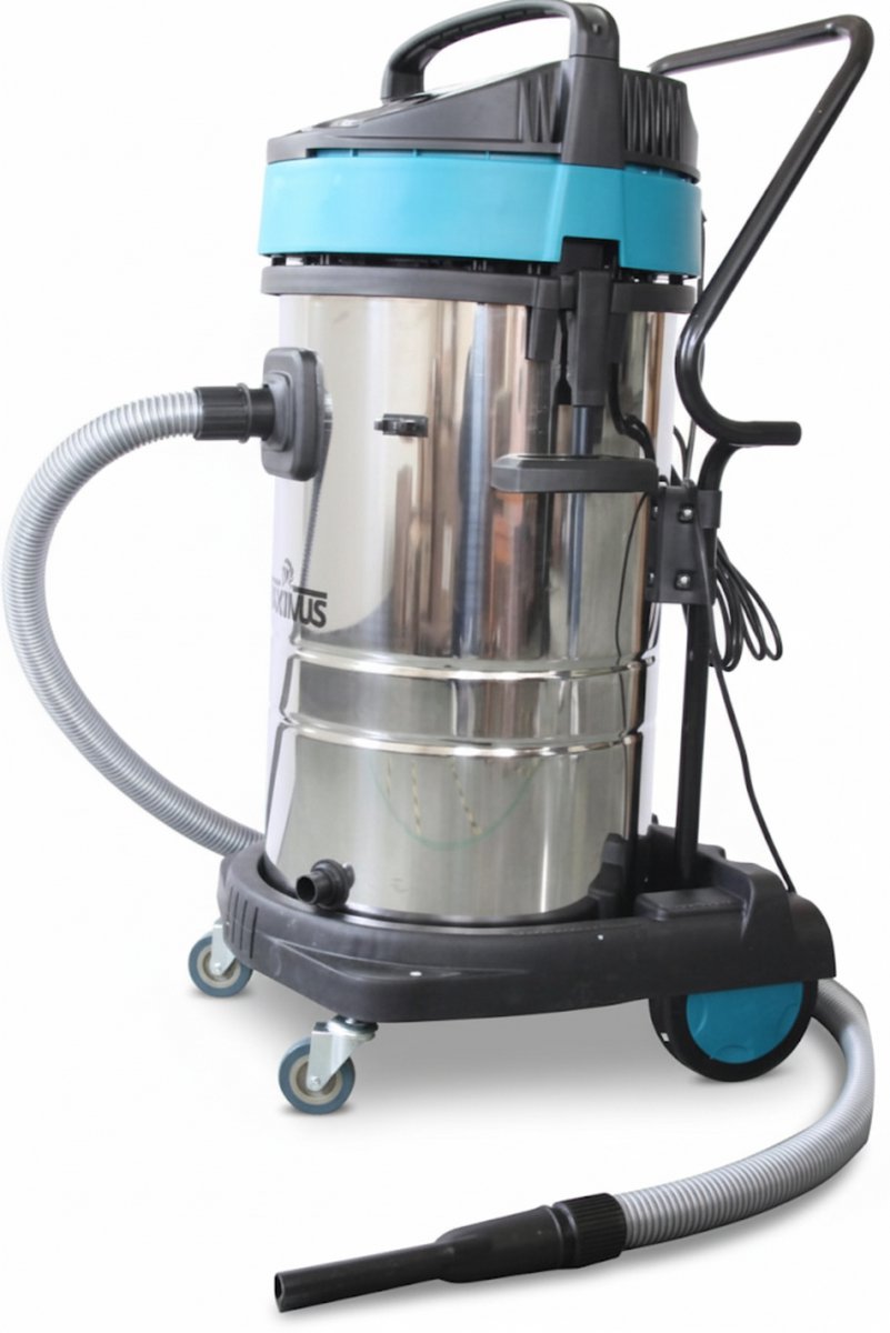 Professionele Bouwstofzuiger 100L – Nat en Droog – 2000W – Zonder Zak – 220V Stopcontact – 4,5M Netsnoer | Maximus