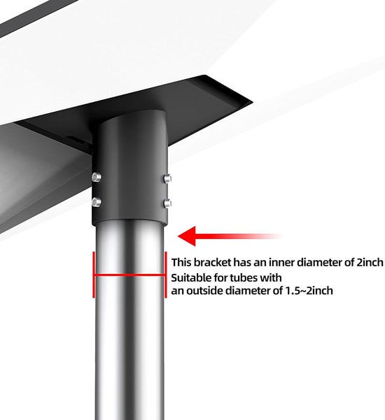 Starlink Gen 3 Mount, Support de Toit Starlink Rotatif à 360°, Compatible avec Le Plat Standard V3 Starlink, Le Support Mural Court Starlink, Le kit de Montage Starlink, Le Support de Poteau