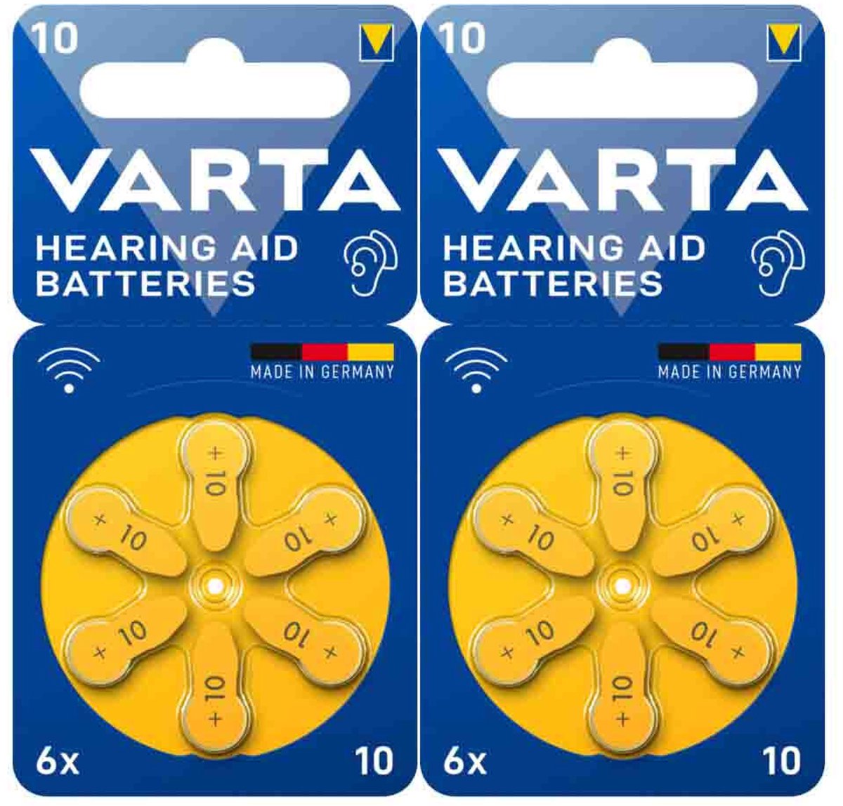 Varta Gehoorbatterij Gehoorapparaat 10 Blister - 2 x 6 stuks - Voordeelverpakking