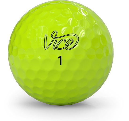 Vice Golf Drive - 12 golfballen - Geel - 2-delig - Duurzame Surlyn® cover - Extra afstand & slijtvast — afbeelding 2