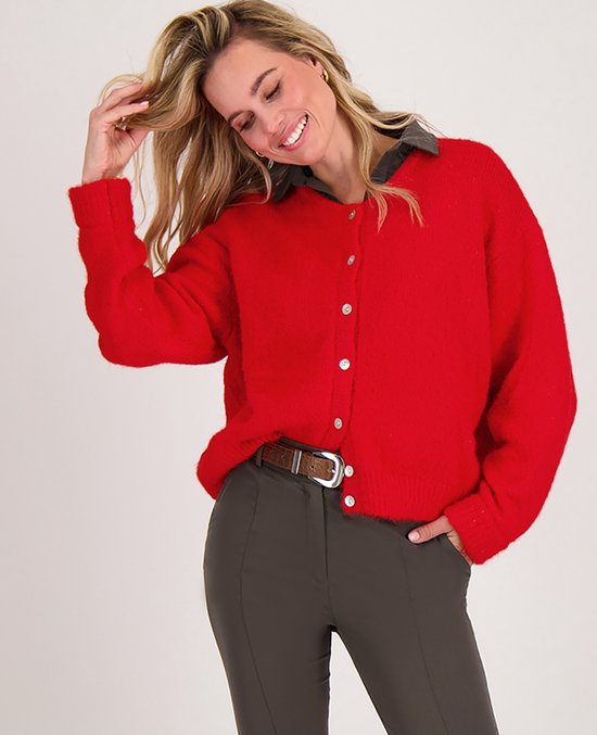 Je m'appelle Dames Vest - Rood - Maat S/M/L