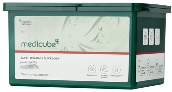 Medicube Super Cica Daily Quick Mask Set van 30 verzachtende gezichtsmaskers