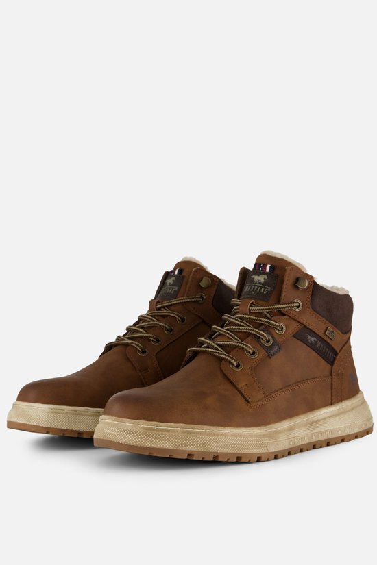 Bottes Mustang à Bottes à lacets en polyuréthane cognac - Pointure 43