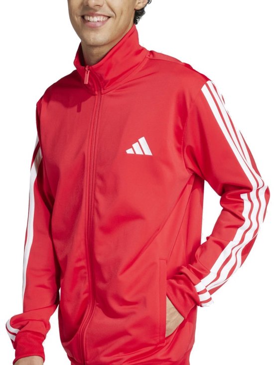 Adidas trainingspak M stripes TT rood XL bol