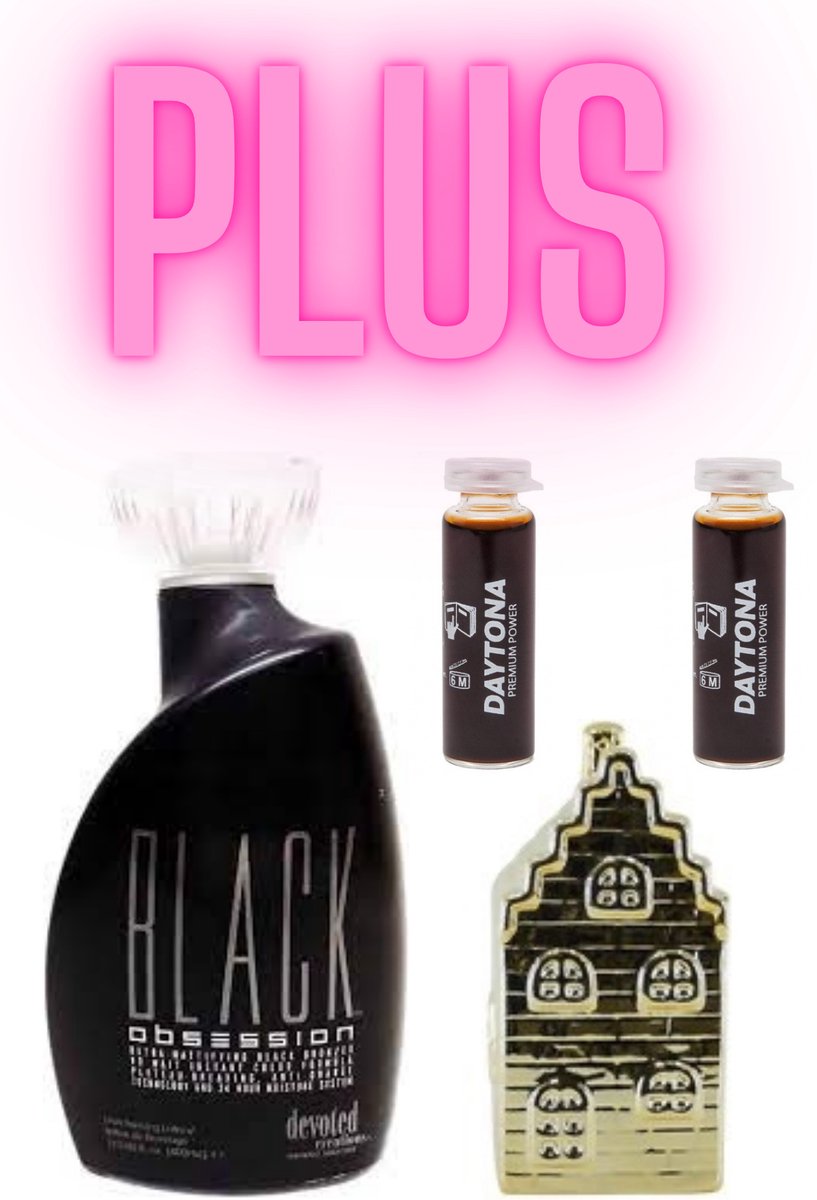 Devoted Creations Black Obsession 400 ml PLUS Huisje Goud PLUS 2X Daytona Premium Power 6 ml !