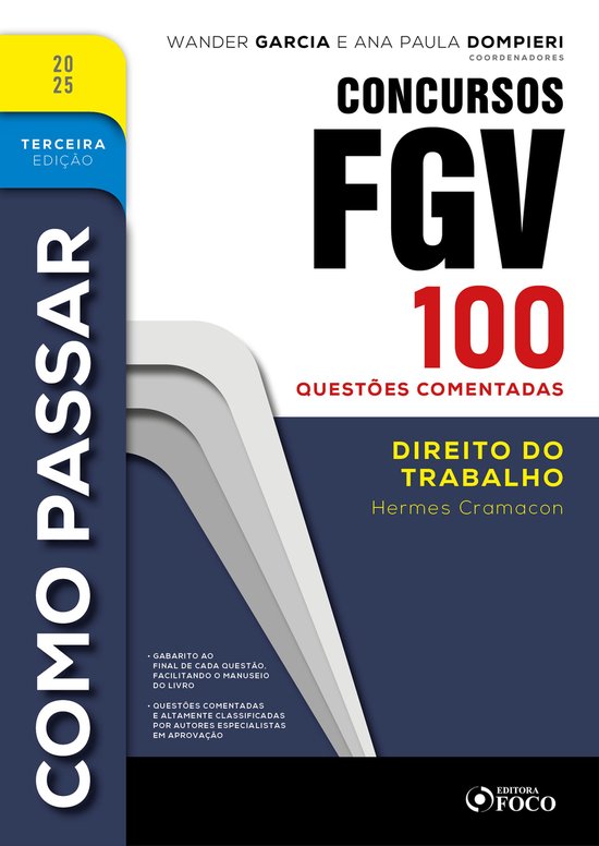 Como Passar em Concursos FGV - 3ª Ed - 2025 - cover