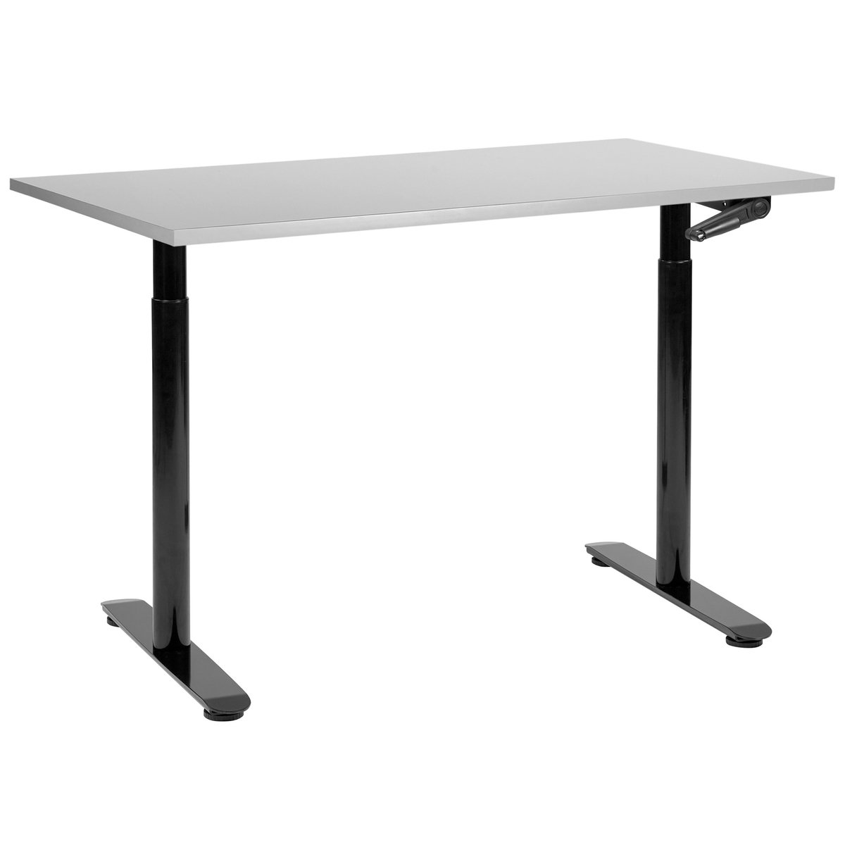 DESTINAS - Verstelbaar bureau - Lichtgrijs - 120 x 72 cm - MDF