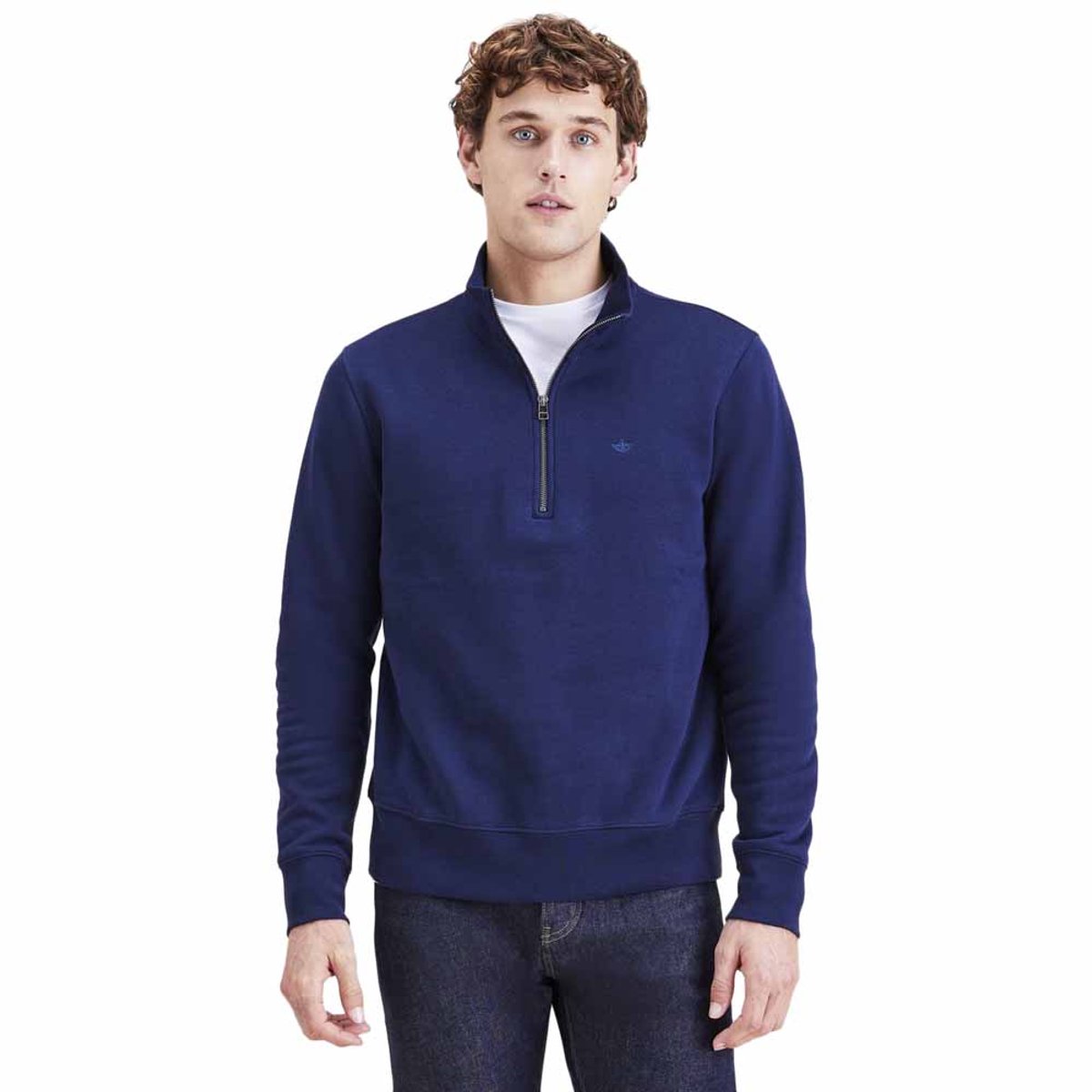 Dockers T3 Half Rits Trui Blauw M Man