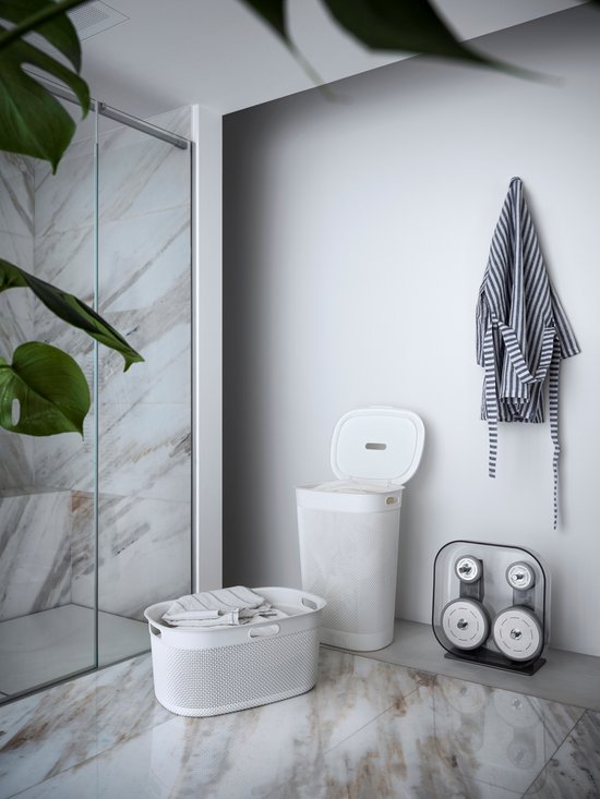 Curver Filo Wasmand met Deksel 55L Donkergrijs wasma