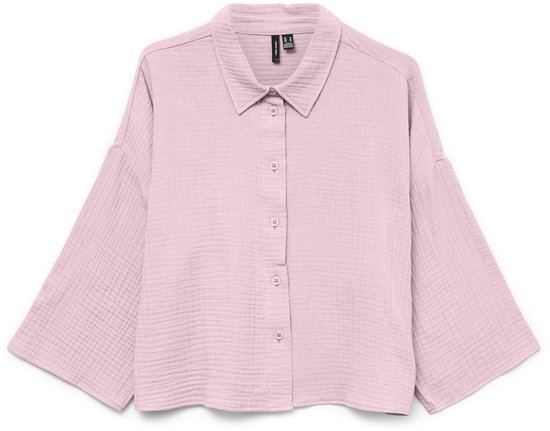 VERO MODA - VMNATALI CROP SHIRT WVN NOOS - Dames - Blouses