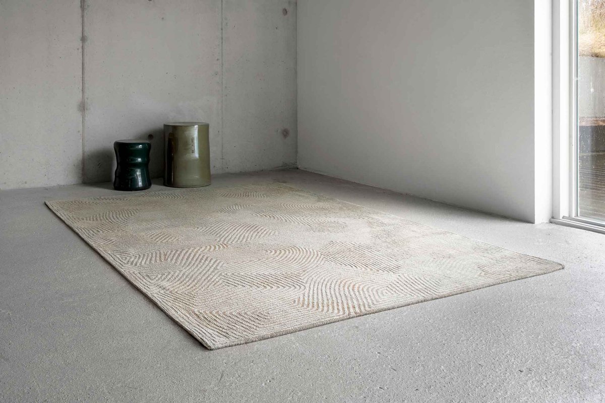 Vloerkleed Louis de Poortere Coral Meditation 9229 Shell Beige Vloerkleed - 280x390 - - Tapijt - -